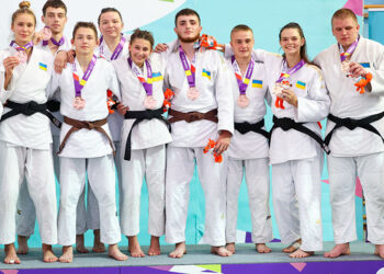 Дзюдоїст Ярослав Омельченко з Горішніх Плавнів здобув «бронзу» командного турніру ЄЮОФ-2023 • Дзюдо •
