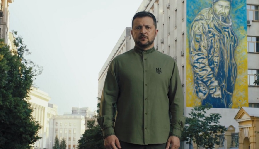 Президент Володимир Зеленський привітав українців із Днем Незалежності (ВІДЕО)