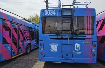 Сьогодні на маршрути міста вийшов новенький тролейбус із бортовим номером 0034 » Новини Миколаїва