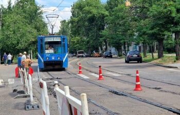 В районі Яхт-клубу ремонтують трамвайні колії » Новини Миколаїва