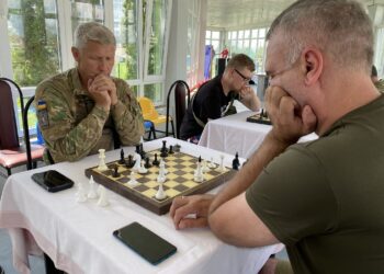 Відбувся шаховий турнір між учасниками добровольчого формування Гостомельської ТГ