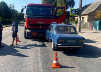 На Білоцерківщині вантажівка збила 9-річного хлопчика (ФОТО)