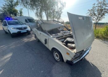 На Бучанщині п’яний винуватець ДТП намагався втекти з місця аварії