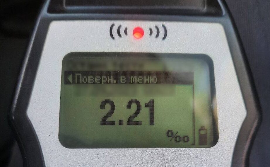 У Борисполі спинили водія з 2,21 проміле алкоголю в крові