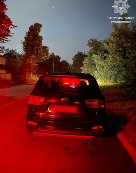 У Сумах під час комендантської години затримали водія Kia Sorento напідпитку – Суми та область