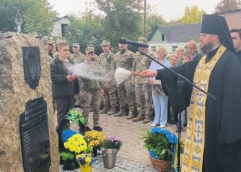 У Броварах з’явився пам’ятний знак на честь полеглих захисників України