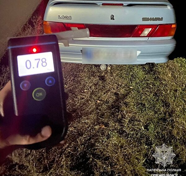 У Сумах на блокпосту затримали водія ВАЗа напідпитку – Суми та область