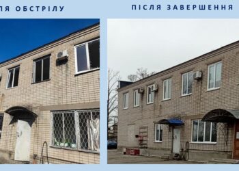 Енергетики відновили частково зруйновану будівлю в Запоріжжі |
