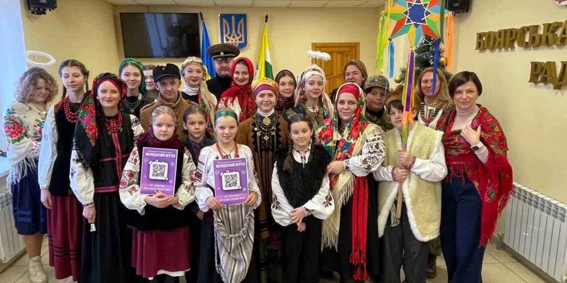 “Молодіжний вертеп” у Боярці “колядує” на DJI Mavic