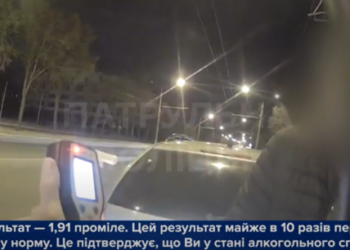 У центрі Сум затримали водія, який напідпитку проїхав на червоний сигнал світлофора – Суми та область