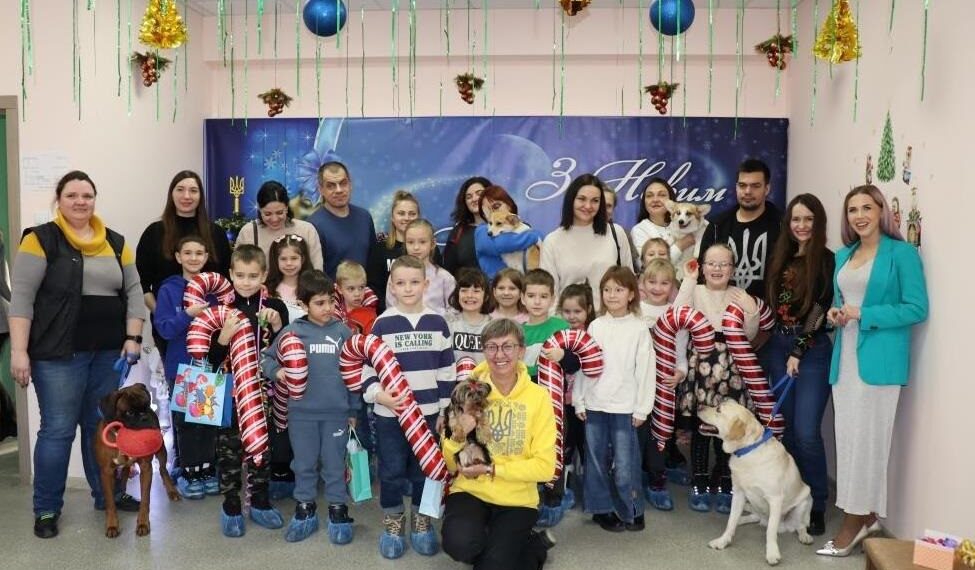 Чотирилапі “психологи” завітали до дітей Білоцерківської громади