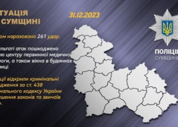 На Сумщині внаслідок обстрілів пошкоджено будівлю центру первинної медичної допомоги – Суми та область