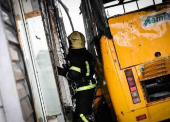 Унаслідок пожежі у Білоцерківському автотранспортному підпримстві згорів пасажирський автобус  | Київщіна