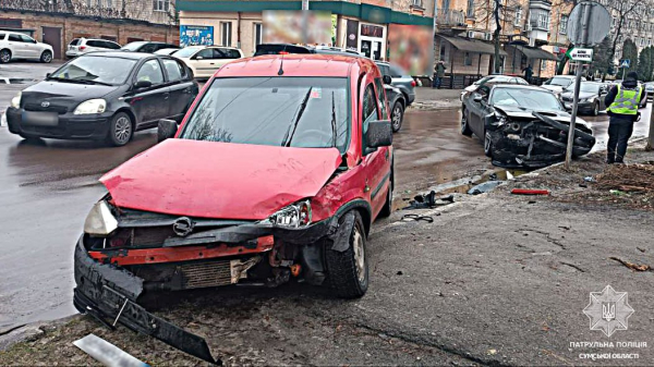 У Сумах сталася ДТП на вулиці Ярослава Мудрого – Суми та область
