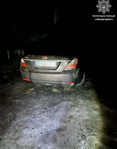У Сумах вщент п’яний водій Geely Emgrand намагався втекти від патрульних – Суми та область