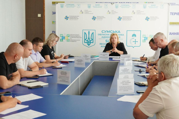 У Сумській ОВА планують перевірити ефективність використання коштів на будівництві фортифікаційних споруд – Суми та область