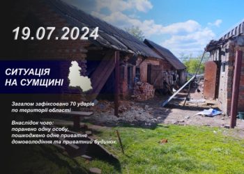 За минулу добу на Сумщині обстріляли 15 населених пунктів – Суми та область