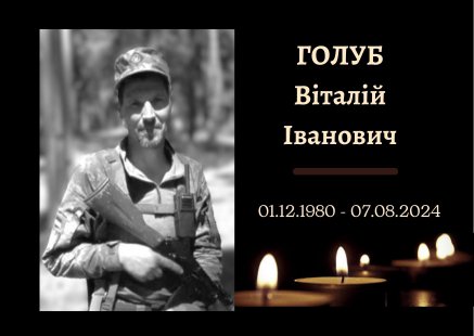 Сьогодні в Конотопі відбудеться прощання із захисником України Віталієм Голубом – Суми та область