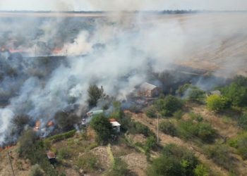 В Одесской области вспыхнул масштабный пожар: горели 15 дачных домов, пострадала женщина