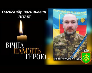 Завтра в Ромнах попрощаються із захисником Олександром Новіком – Суми та область