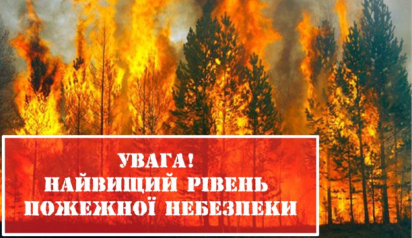 Найближчими днями на Сумщині збережеться найвищий клас пожежної небезпеки – Суми та область