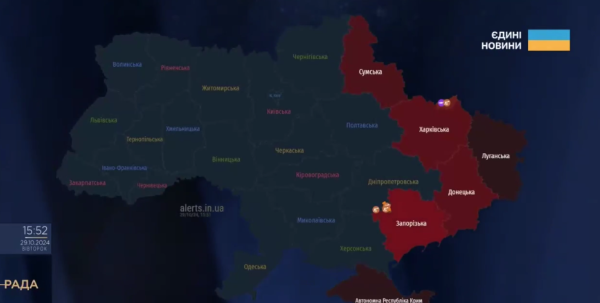 У середньому 10 годин на добу триває повітряна тривога на Сумщині – Суми та область