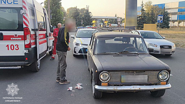 У Сумах велосипедист потрапив у ДТП на Металургів – Суми та область