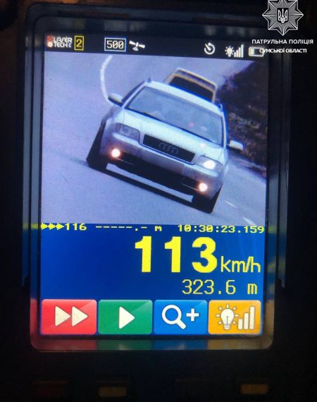 У Сумах патрульні оштрафували місцевого “шумахера” – Суми та область