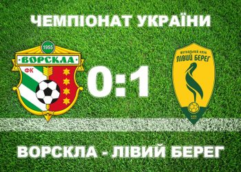 «Ворскла» вдома програла «Лівому берегу» • Футбол •