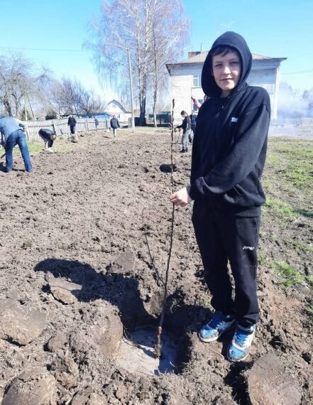 У Шосткинській громаді школярі посадили сад на честь захисників | Суми та область