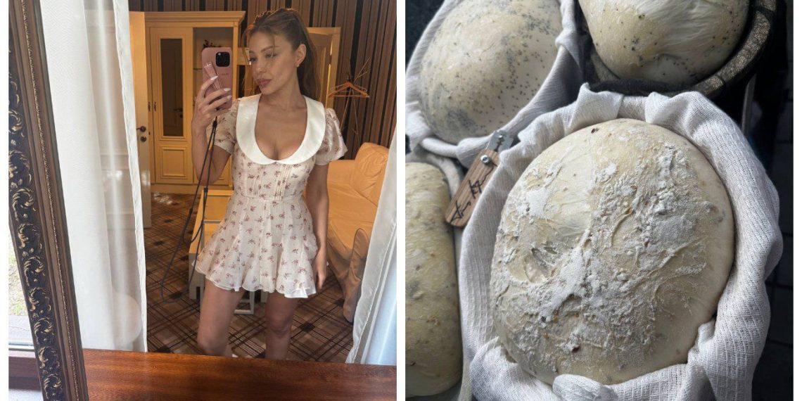 У сукні мега-міні з коміром: Тіна Кароль спекла хліб і продає за покликом душі, а виручка – на благодійність | Шоубизнес