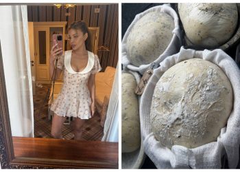 У сукні мега-міні з коміром: Тіна Кароль спекла хліб і продає за покликом душі, а виручка – на благодійність | Шоубизнес