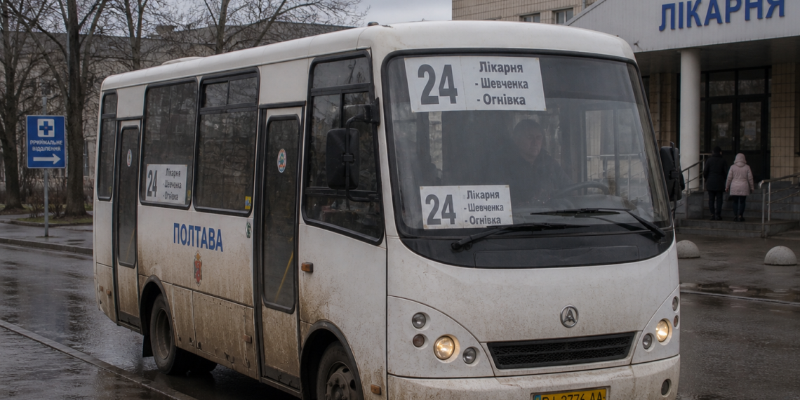 24 автобус в Полтаві
