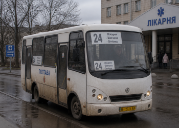 24 автобус в Полтаві