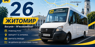 26 маршрутка в Житомирі - детальна інформація