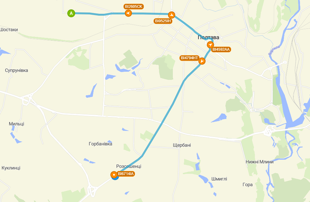 28 маршрут схема