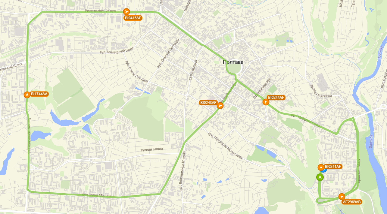 Маршрутка 60 Полтава - як їде