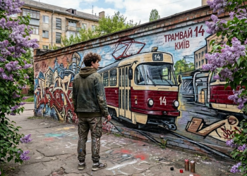 Трамвай 14 в Киеве - крутая картинка