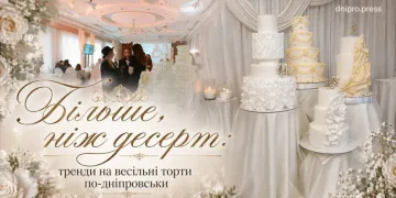 Більше, ніж десерт: тренди на весільні торти по-дніпровськи