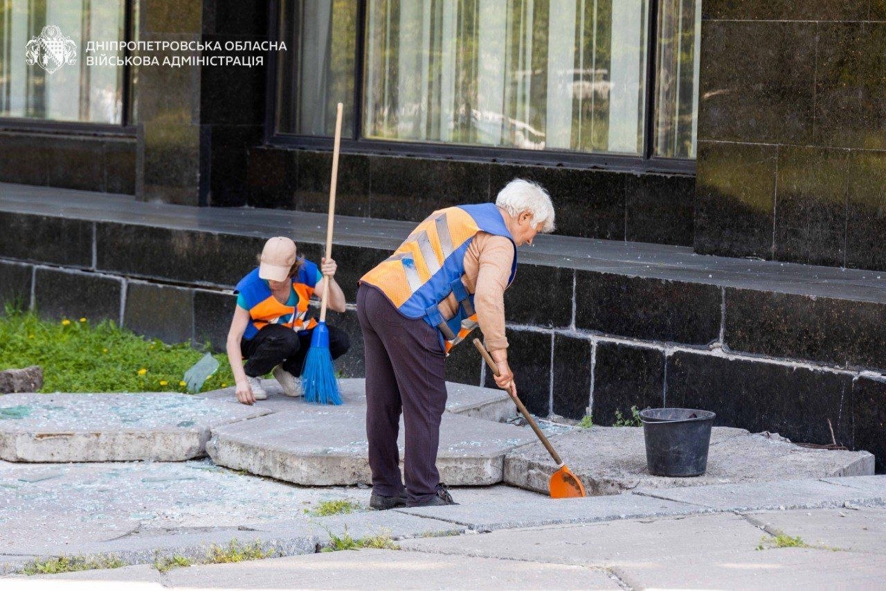 атака на Дніпро, руйнування 