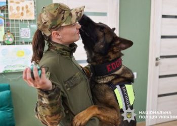 Малювання та психоемоційна підтримка службових собак: у Миколаєві психологи та кінологи поліції організували арт-терапевтичний захід для колег »
