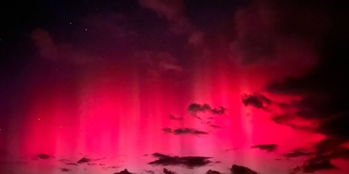 На Львівщині помітили північне сяйво –