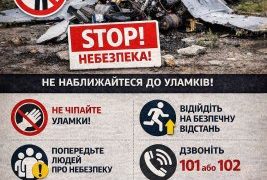 Не наближайтеся до уламків збитих БпЛА: правила безпеки для цивільних »