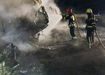 Ночной дроновый удар по Одесчине: горелая автостоянка, есть погибшие (обновлено)
