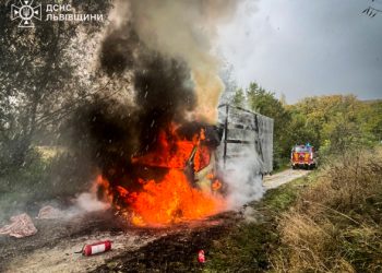 Новини Львова: Водій намагався загасити сам: на Львівщині згорів Renault Master