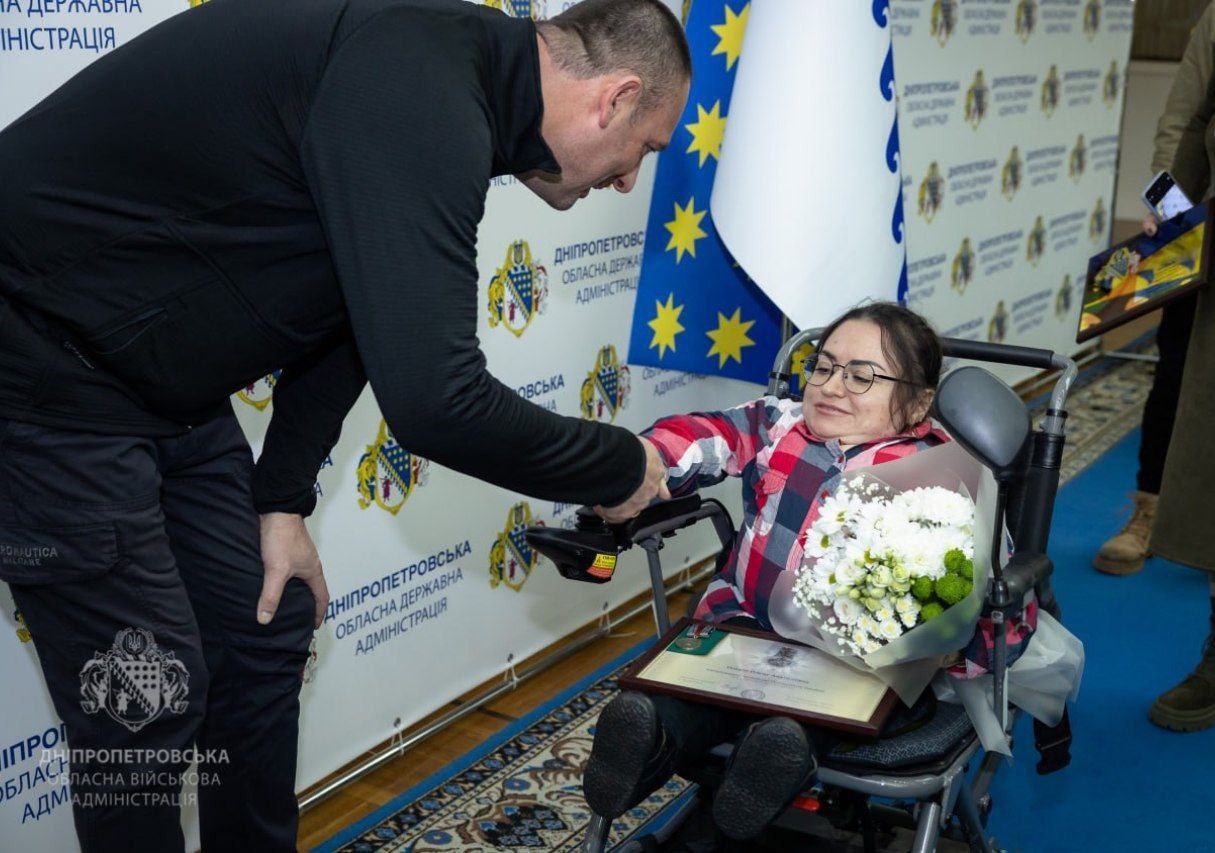 Нагороджена волонтерка