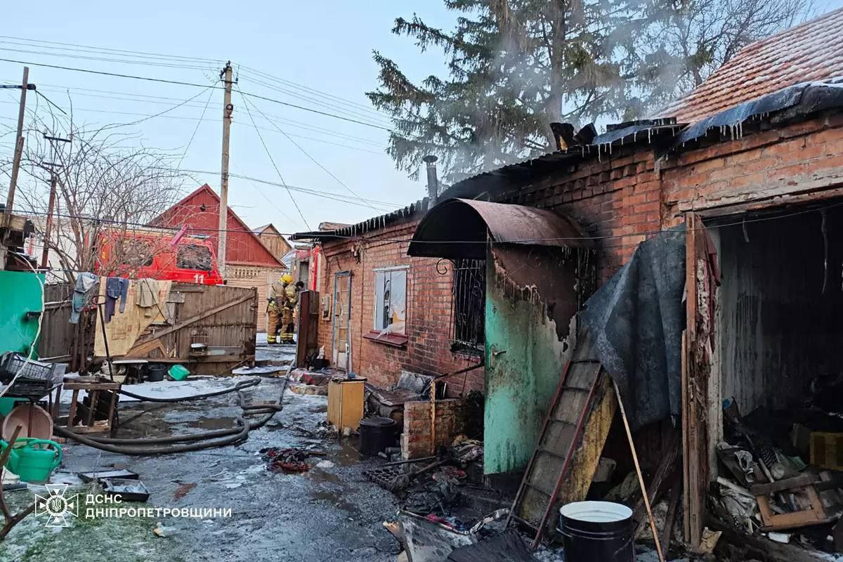 горів будинок у Кривому Розі
