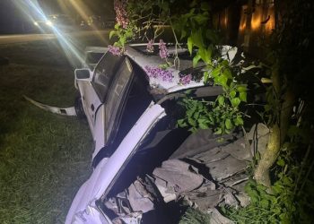 В Одесской области водитель без прав врезался в столб и забор: среди пострадавших несовершеннолетняя