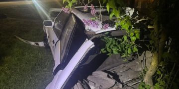 В Одесской области водитель без прав врезался в столб и забор: среди пострадавших несовершеннолетняя